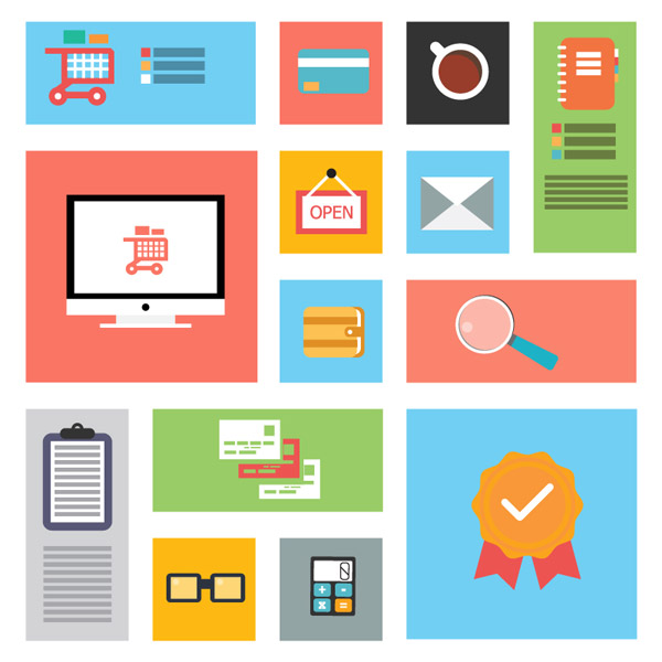 Flat Business Office Icons