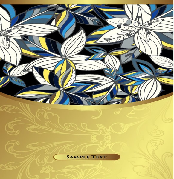Floral Pattern Cover Page Design