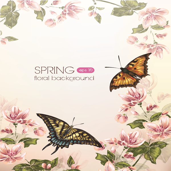 Flower And Butterfly Backgrounds