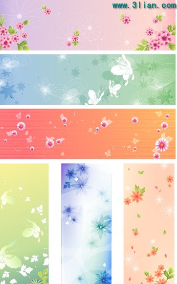 Flower Pattern Background Material
