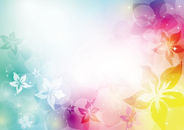 Flowers And Colorful Art Background