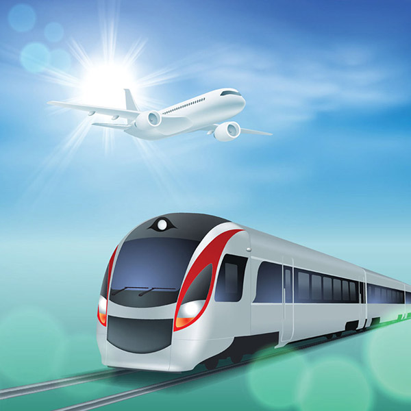 fliegende Fahrzeug-Hochgeschwindigkeits-Eisenbahn