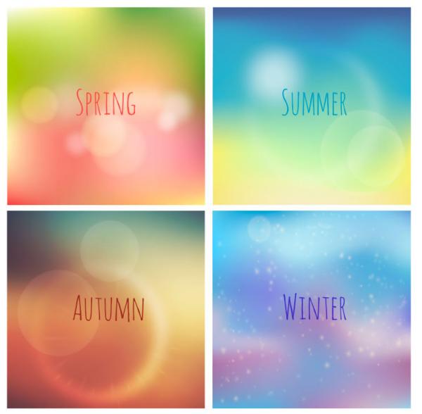 Four Seasons Fantasy Creative Backgrounds