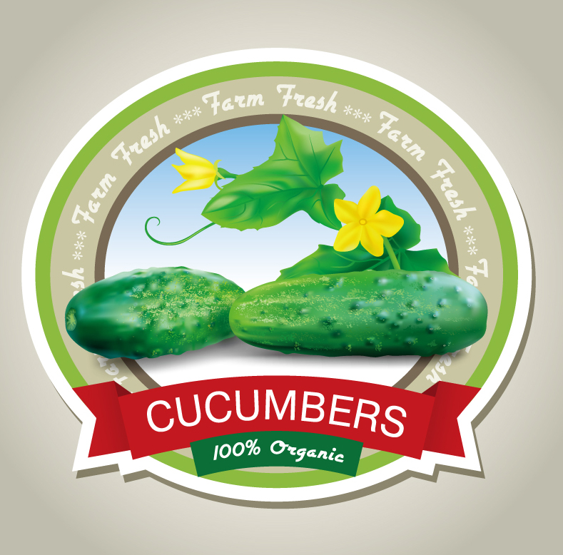 Fresh Cucumber Labels
