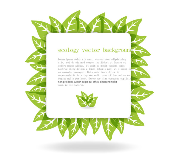 arrière-plan de bordure de feuilles vertes fraîches