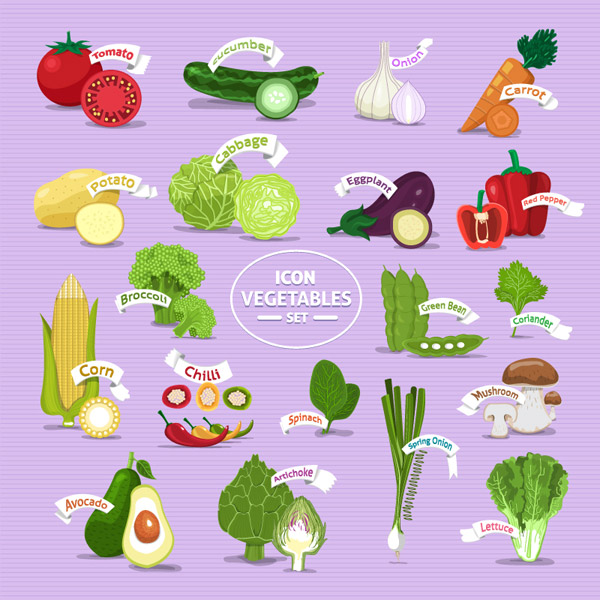 icono de verduras frescas