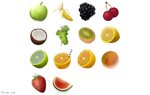 iconos png de fruta