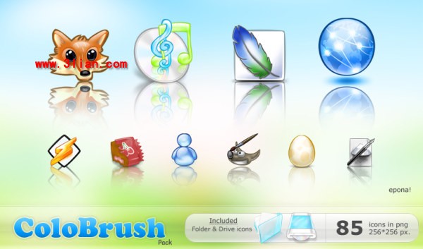 Full Cartoon Computer Software Icons
