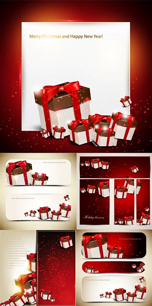 Gift Bow Card Background