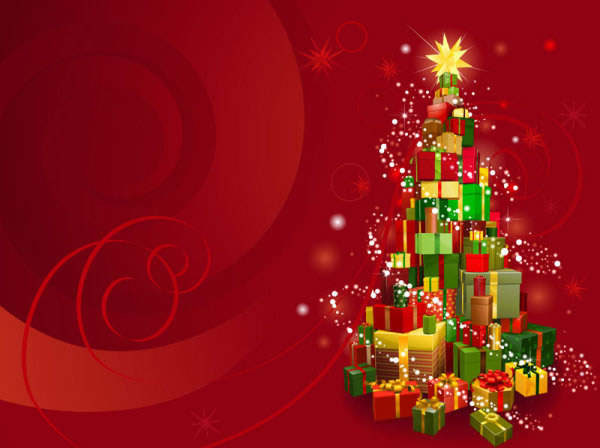 Geschenk Box Christmas tree