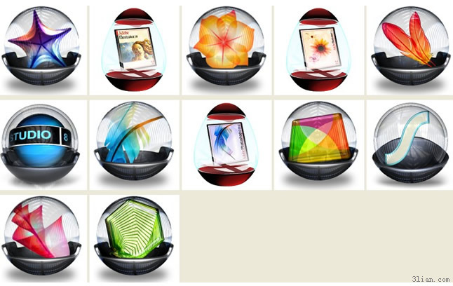 玻璃球 png 圖示風格軟體