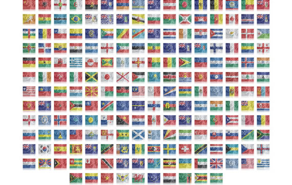bendera nasional global png ikon