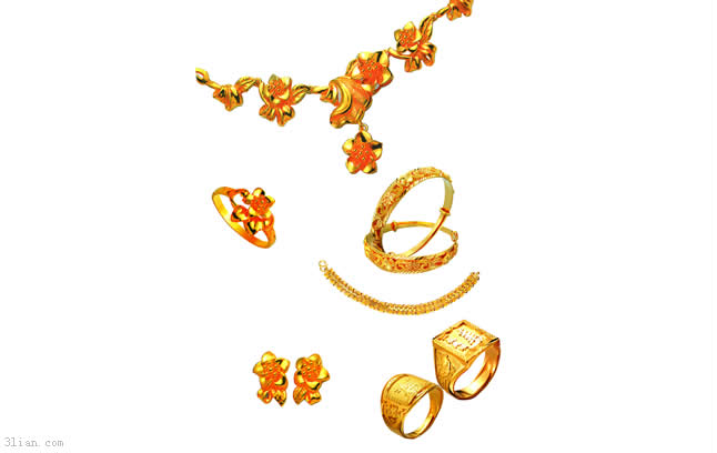 matériel de psd de bijoux en or
