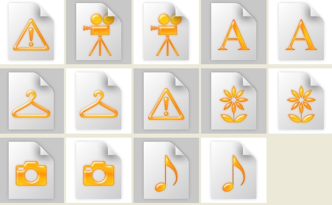 Golden Crystal Style File Format Png Icons