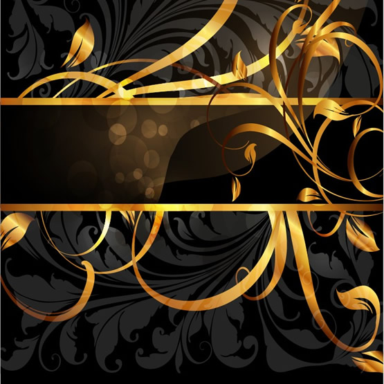 diseño de página de cubierta de patrón oro