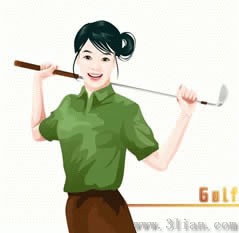 Golf Mädchen