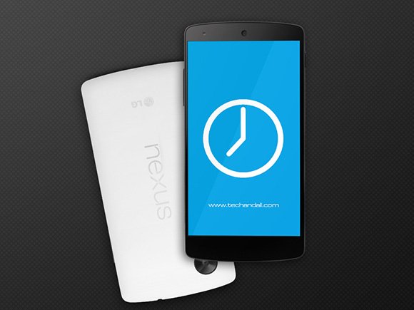 Google Nexus5 Psd Template Cell Phone