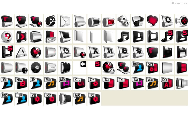 icona di formato di file di stile grigio