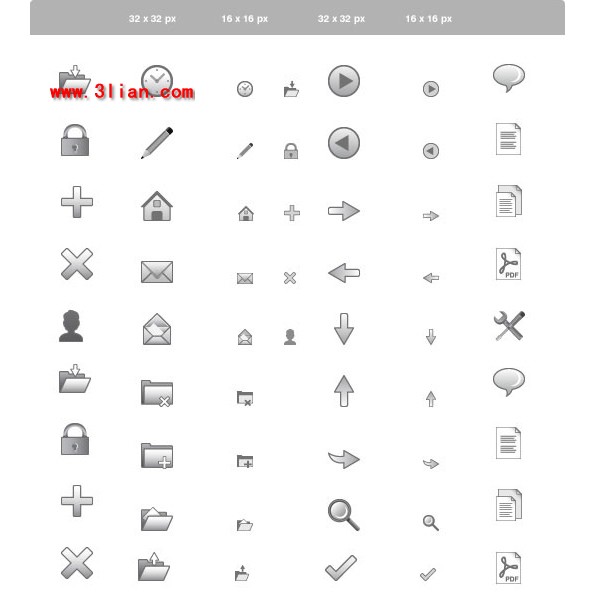 icona di web di stile grigio