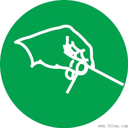 icone grafiche a sfondo verde