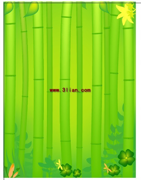 bambú verde