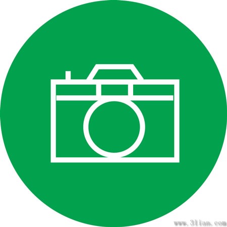 icono de cámara verde