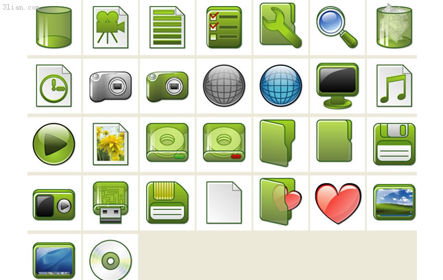 grüne desktop-Symbol