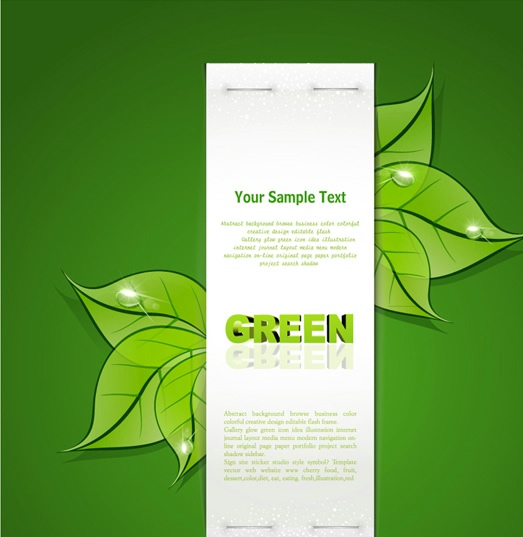 diseño de la tarjeta verde sueño
