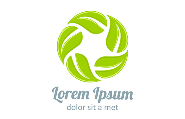 logotipo de energía verde