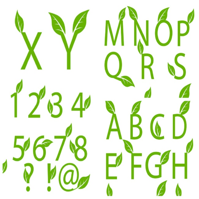 Green Font Design