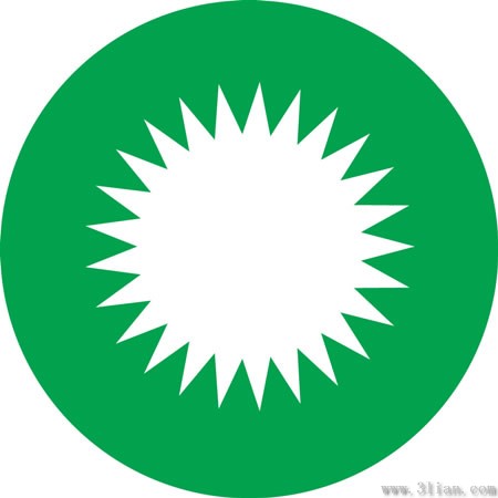 Green Gear Icon Material