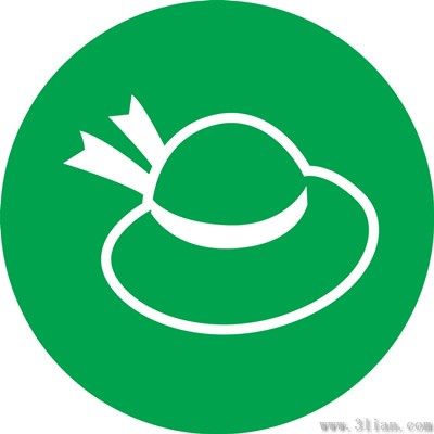 icône de chapeau vert