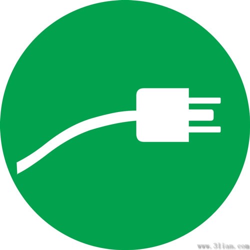 grüne Stecker Symbol