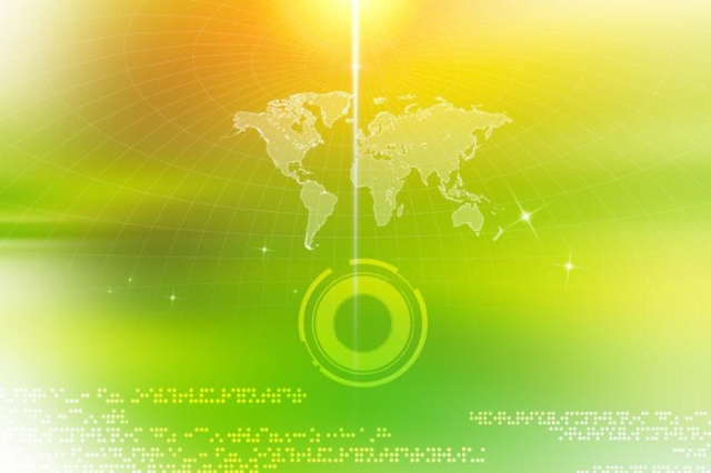 Green Science And Technology Background Psd Material