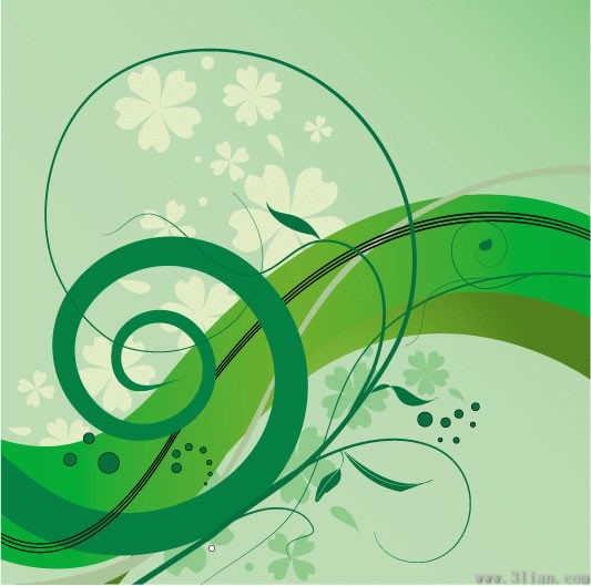 Yeşil basitlik desenleri