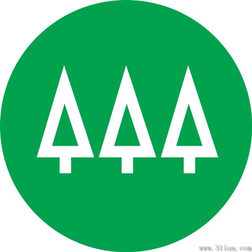 Grüner Baum-Symbole