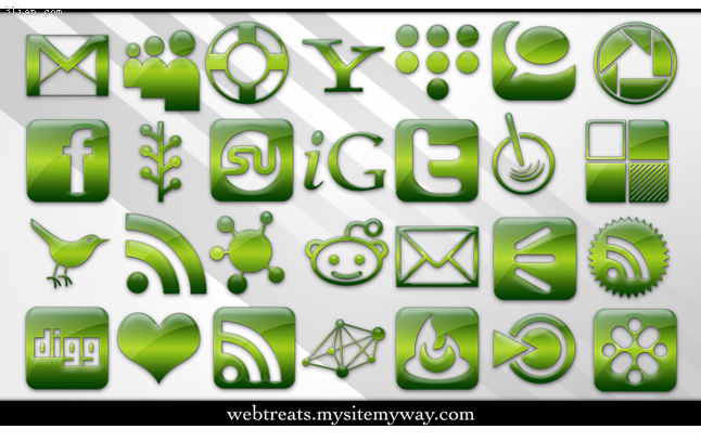 緑の web サイトのロゴ アイコン png