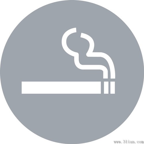 icone di sigaretta grigio