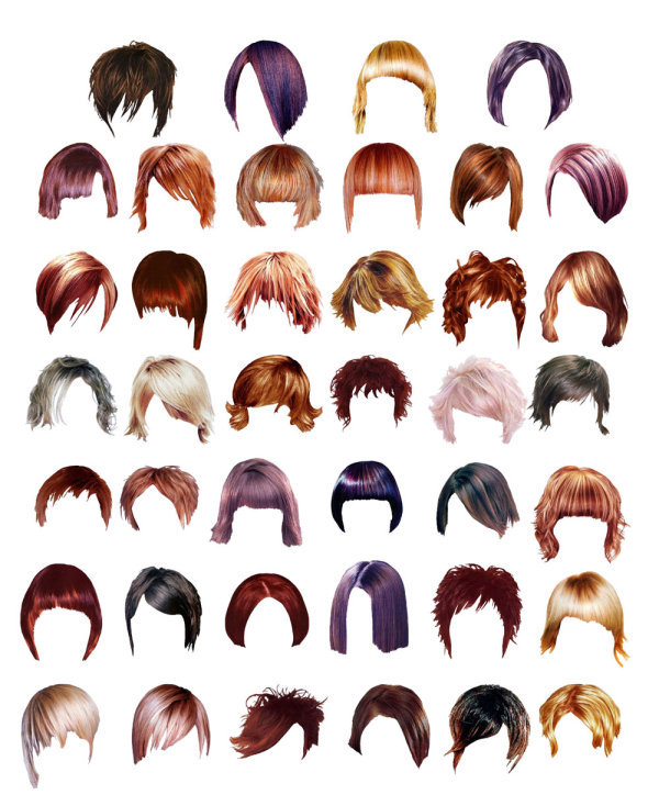 Hair Style Psd Layered Templates-design Elements Psd-free Psd Free Download