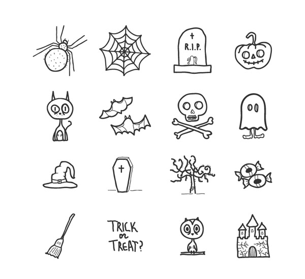 icônes d'Halloween