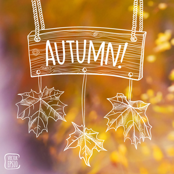 Hand Painted Autumn Backgrounds