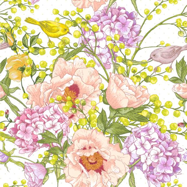 Hand Painted Beautiful Spring Backgrounds