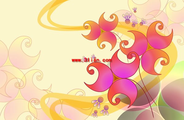 Hand Painted Flowers Freehand Psd Layered Material