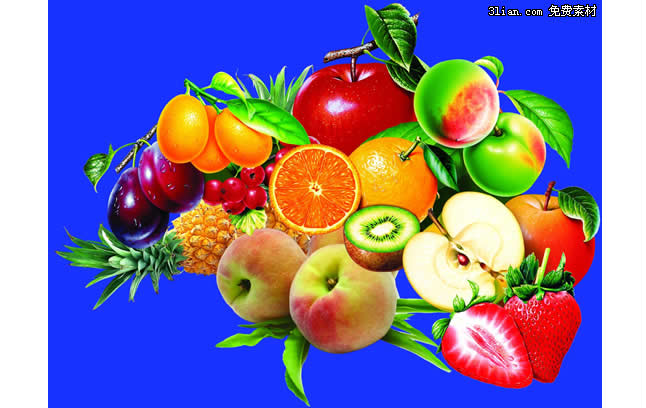 Hand Painted Fruit Book Psd Layered Material