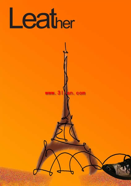 ręcznie malowane Paryż Wieża Eiffla