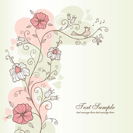 Hand Painted Pattern Background Material