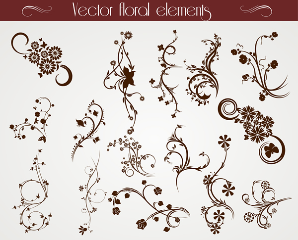 手繪藤蔓式圖案