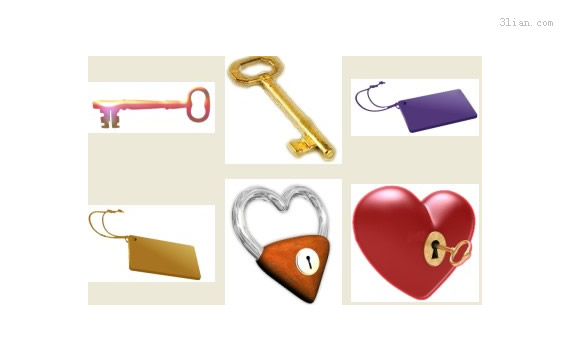 Heart Shaped Key Material Png