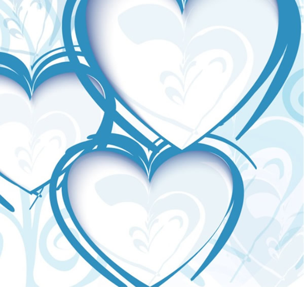Heart Shaped Lines Background