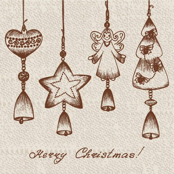 pintado a mano decorativas Holiday ornamentos de la Navidad